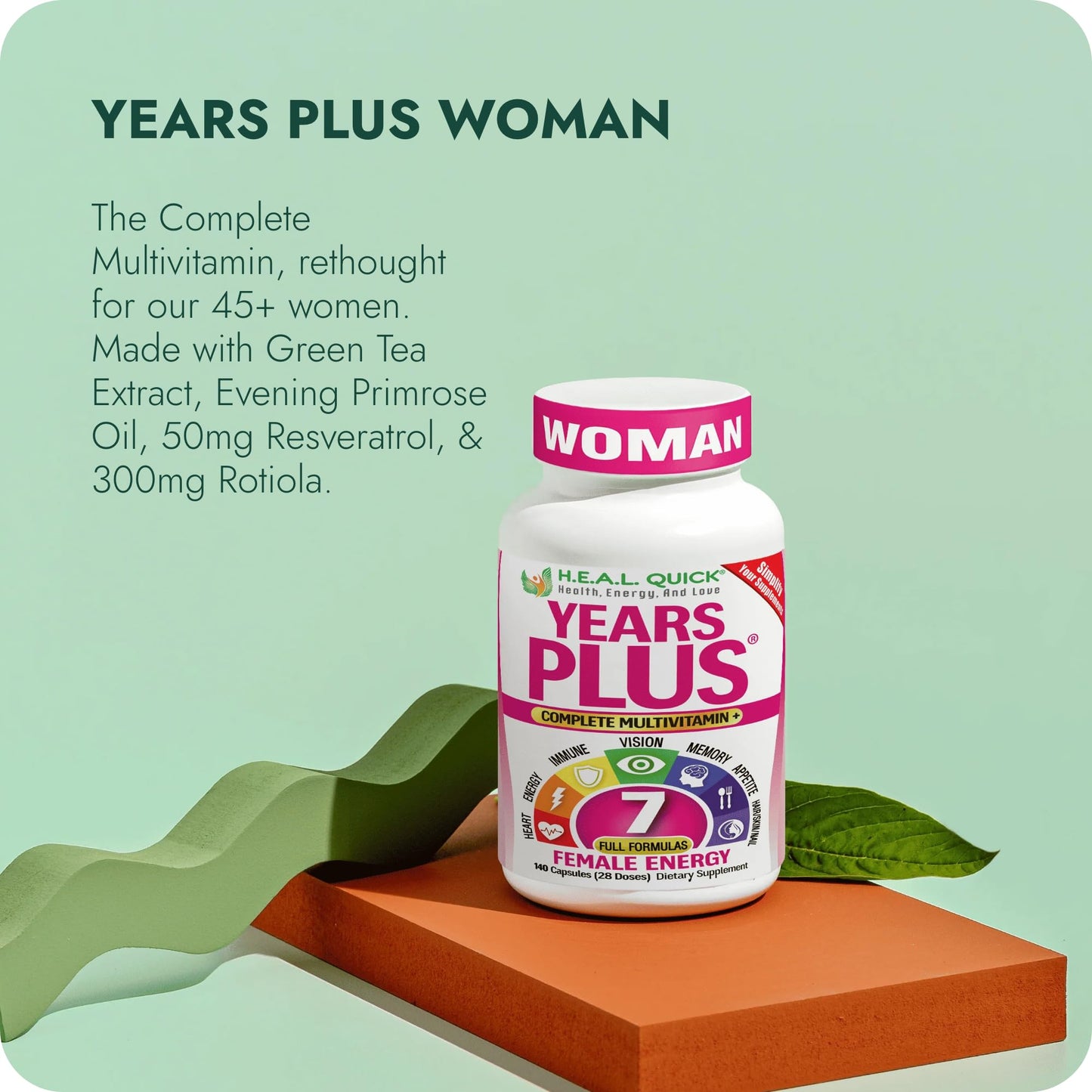Century Systems H.E.A.L. Quick Years Plus Woman Capsules 140