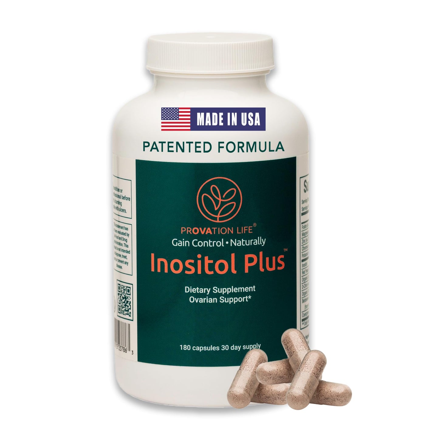 Inositol Plus Supplement for Women, 40:1 Myo-Inositol & D-Chiro Blend with 12 Ingredients, 180 Tablets