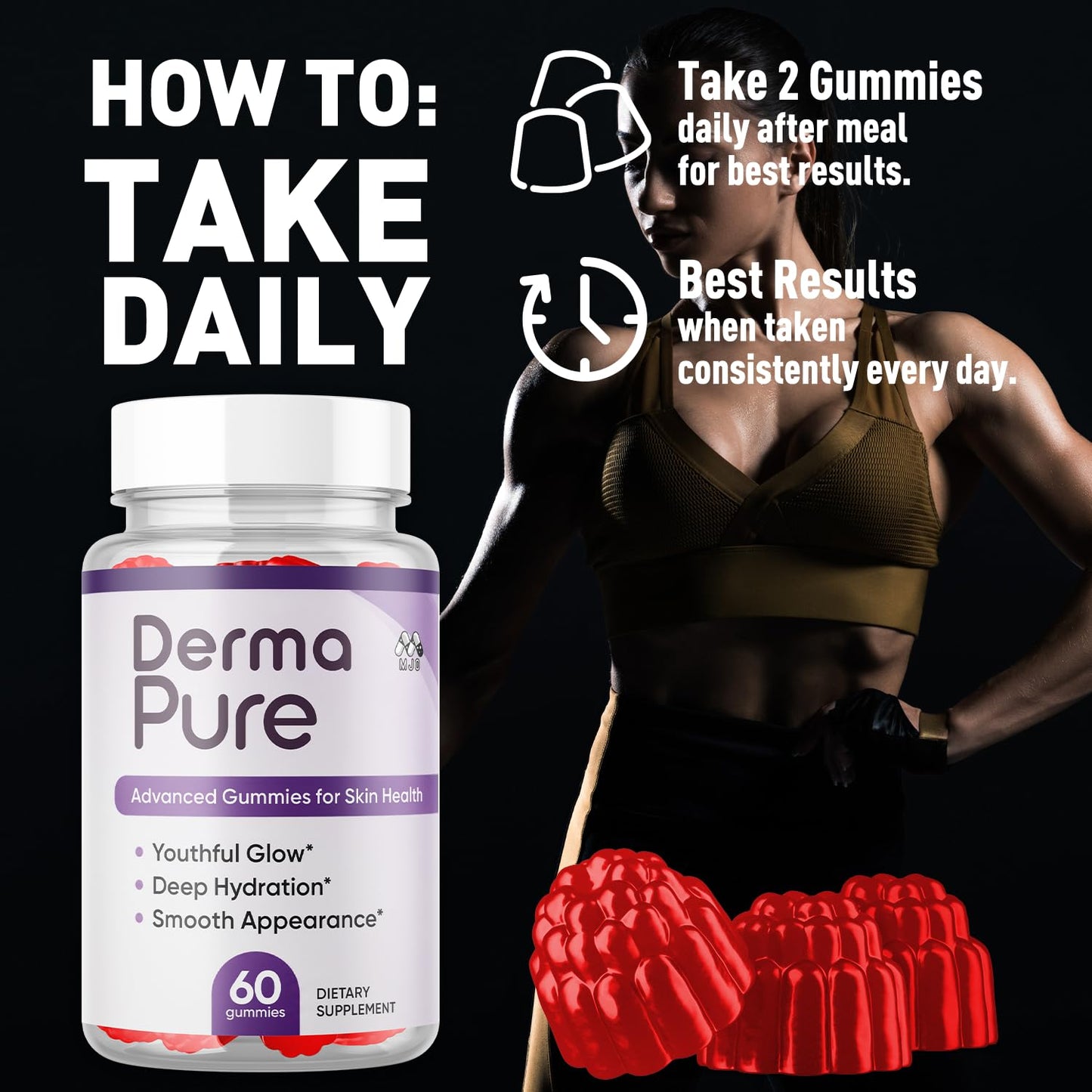 MJO Derma Pure 300 Gummies