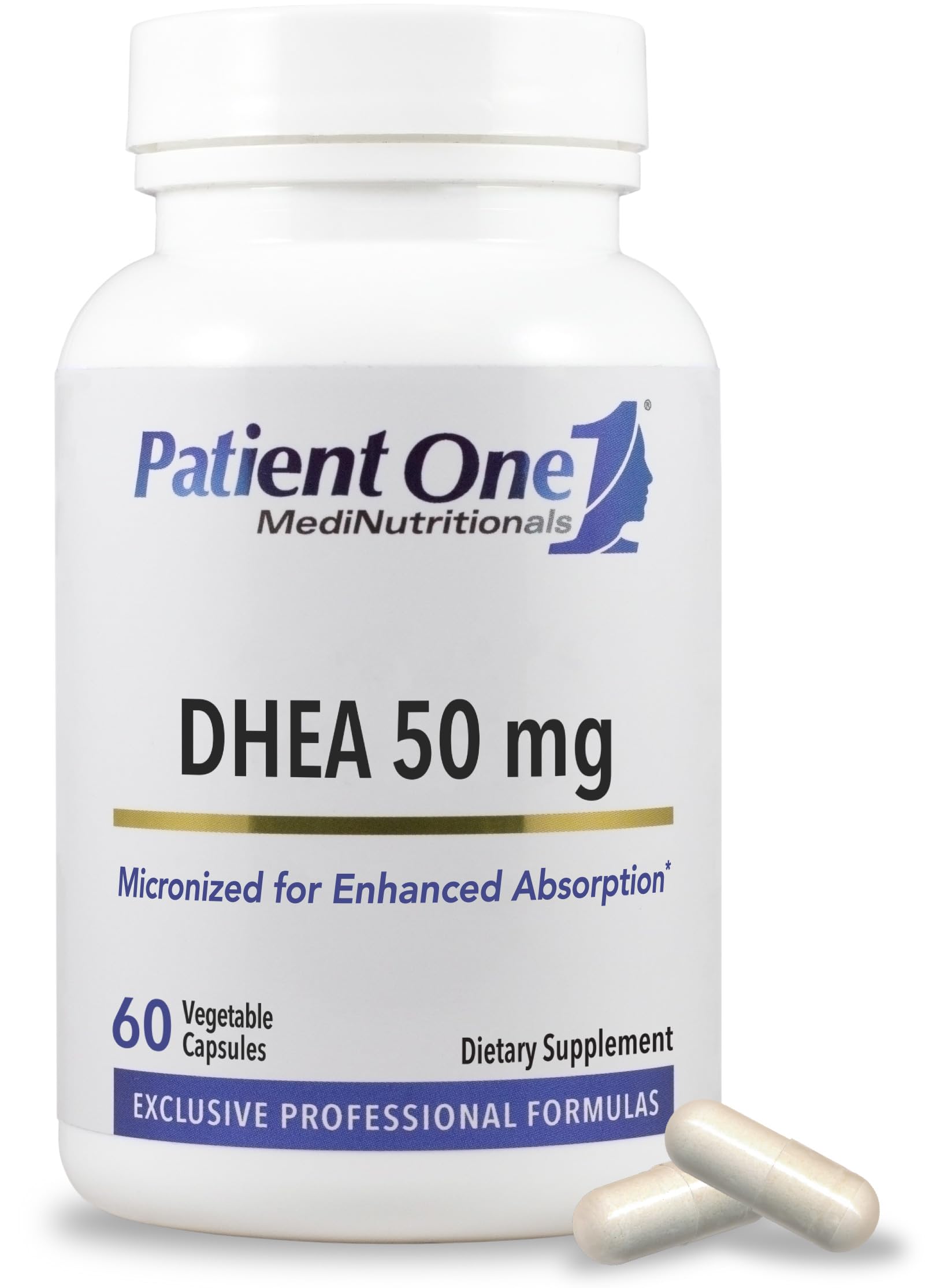 Patient One DHEA 50 mg Capsules, 60 Count
