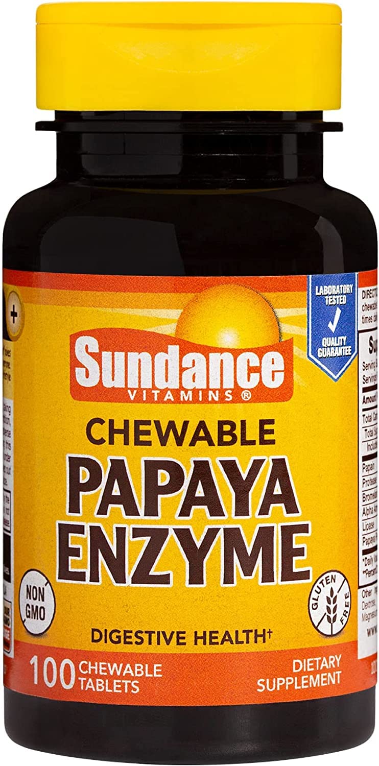 Sundance Chewable Papaya Enzyme 400 Tablets