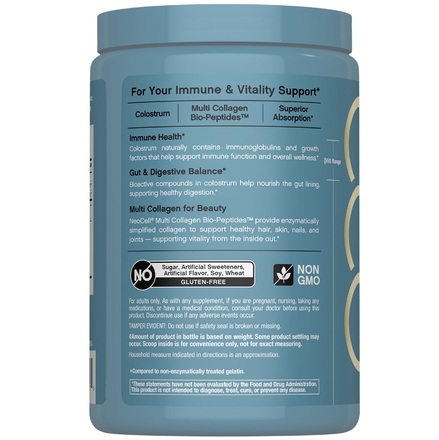 NeoCell Colostrum Collagen Powder 10.58 Ounce