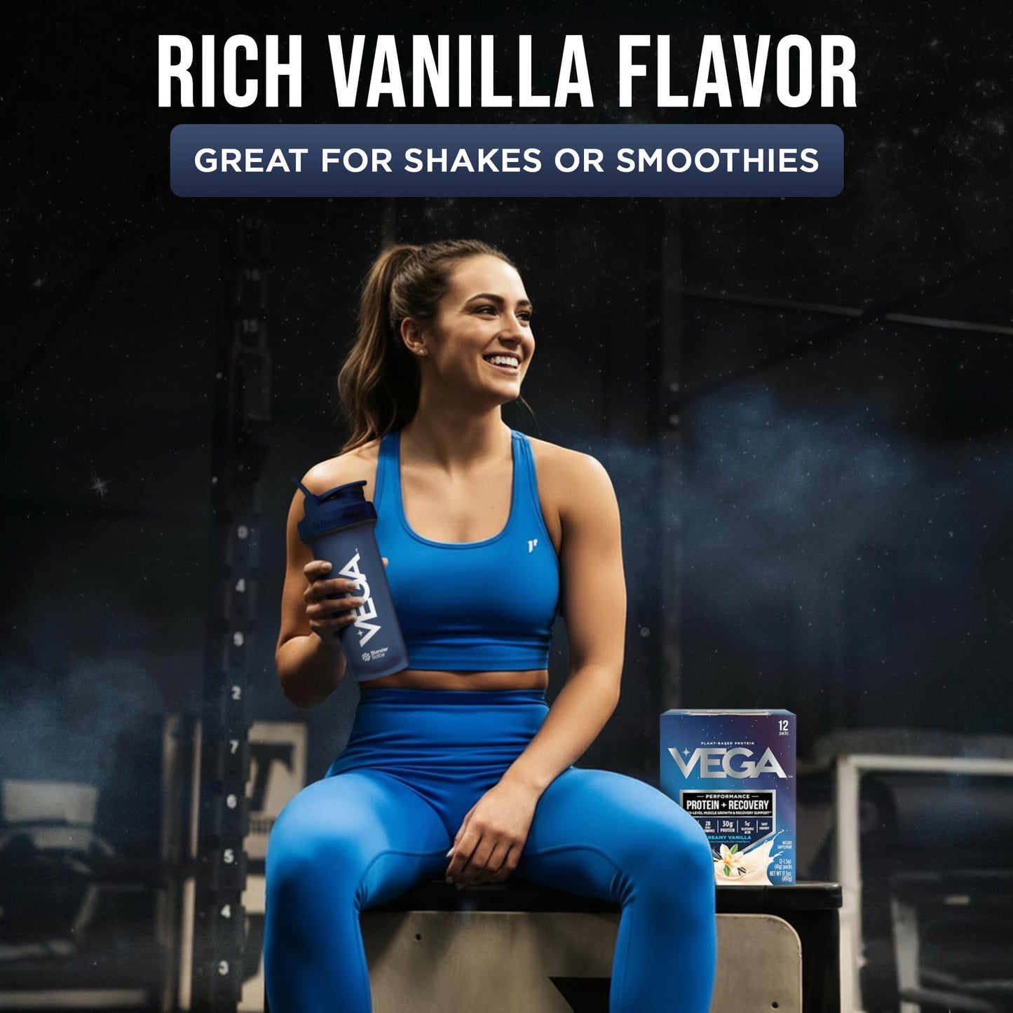 Vega Protein + Recovery Vanilla Powder, 17.5 oz
