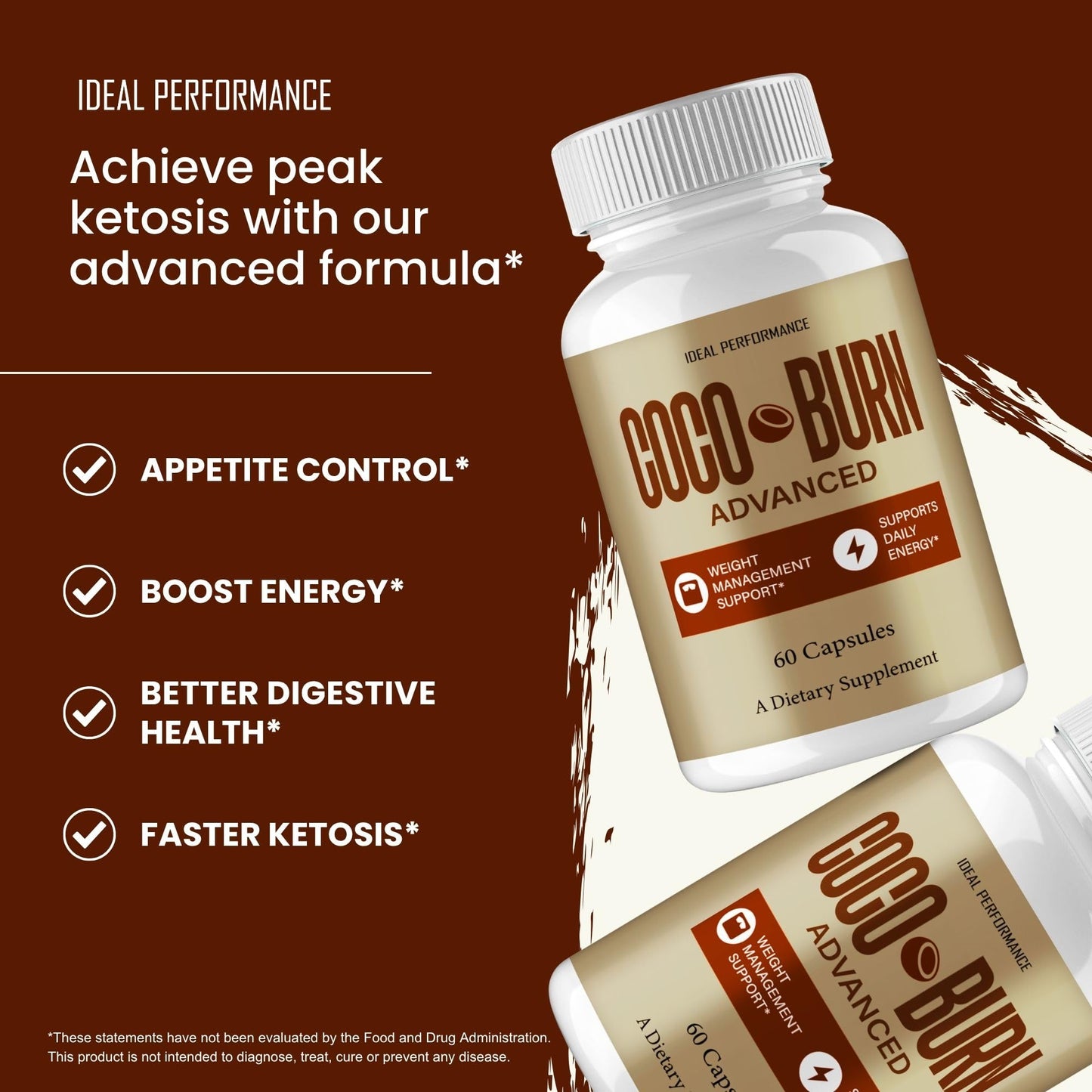 IDEAL PERFORMANCE Coco Burn Capsules 120 Capsules
