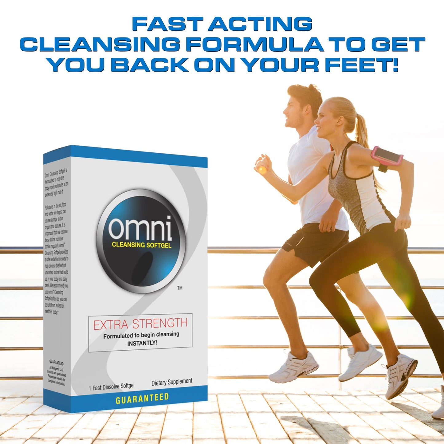 Wellgenix Omni Herbal Cleanse Detox Extra Strength Detoxifying Capsules 2 Count
