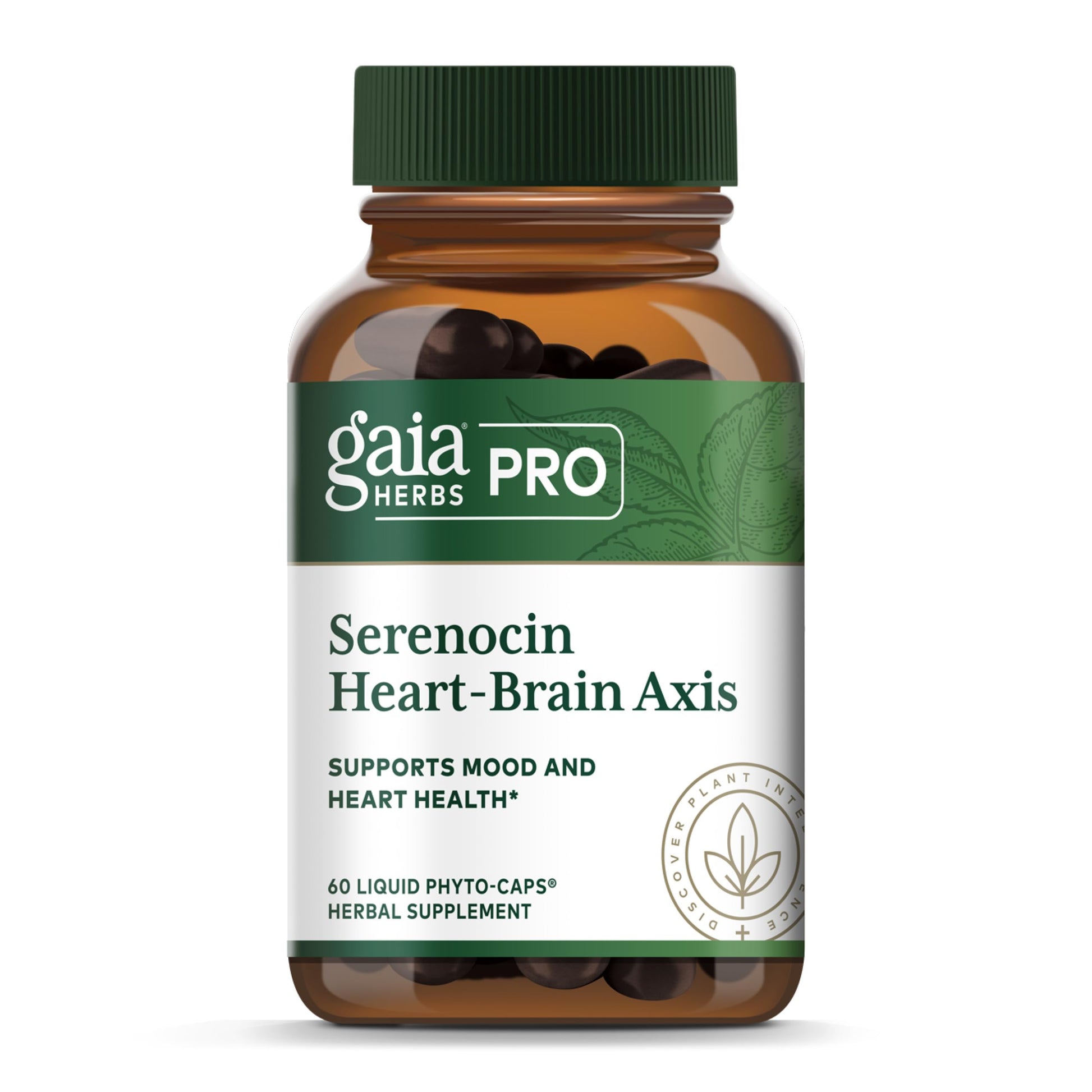 Gaia Herbs PRO Serenocin Heart-Brain Axis 60 Capsules