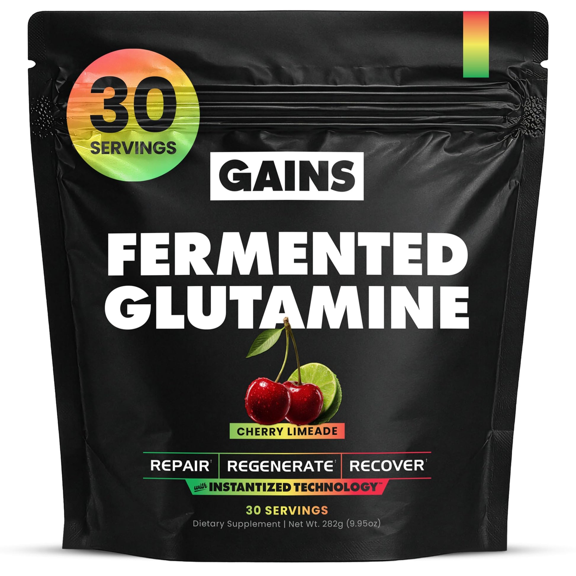 GAINS IN BULK GAINSINBULK.COM L-Glutamine Powder 30 Servings
