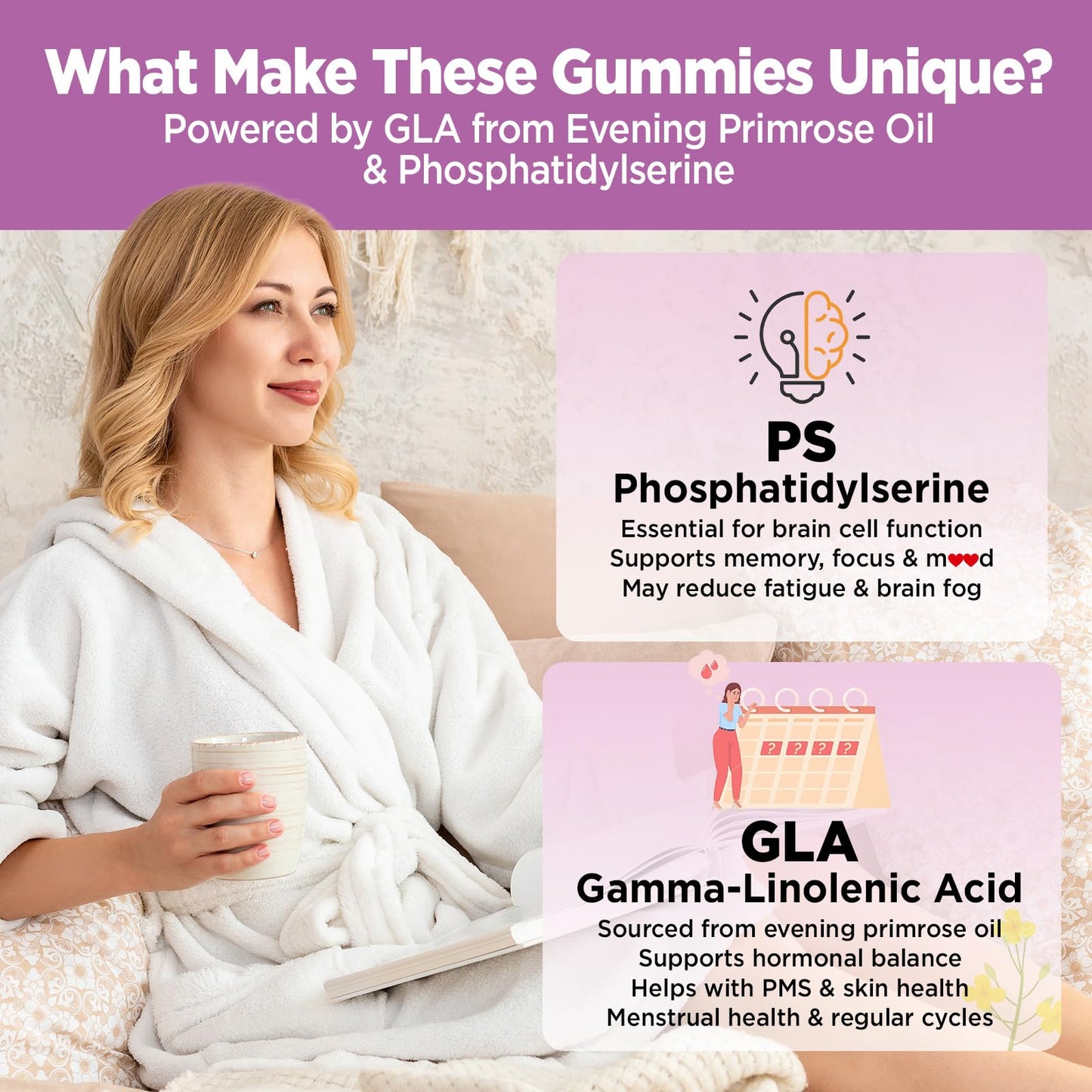 Yutiny Vegan Omega 3 Gummies for Women, 60 Count