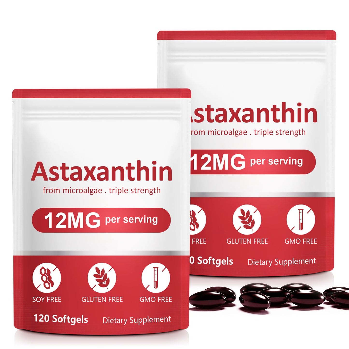 Buyourtaste Astaxanthin 12mg Softgels 120 Count