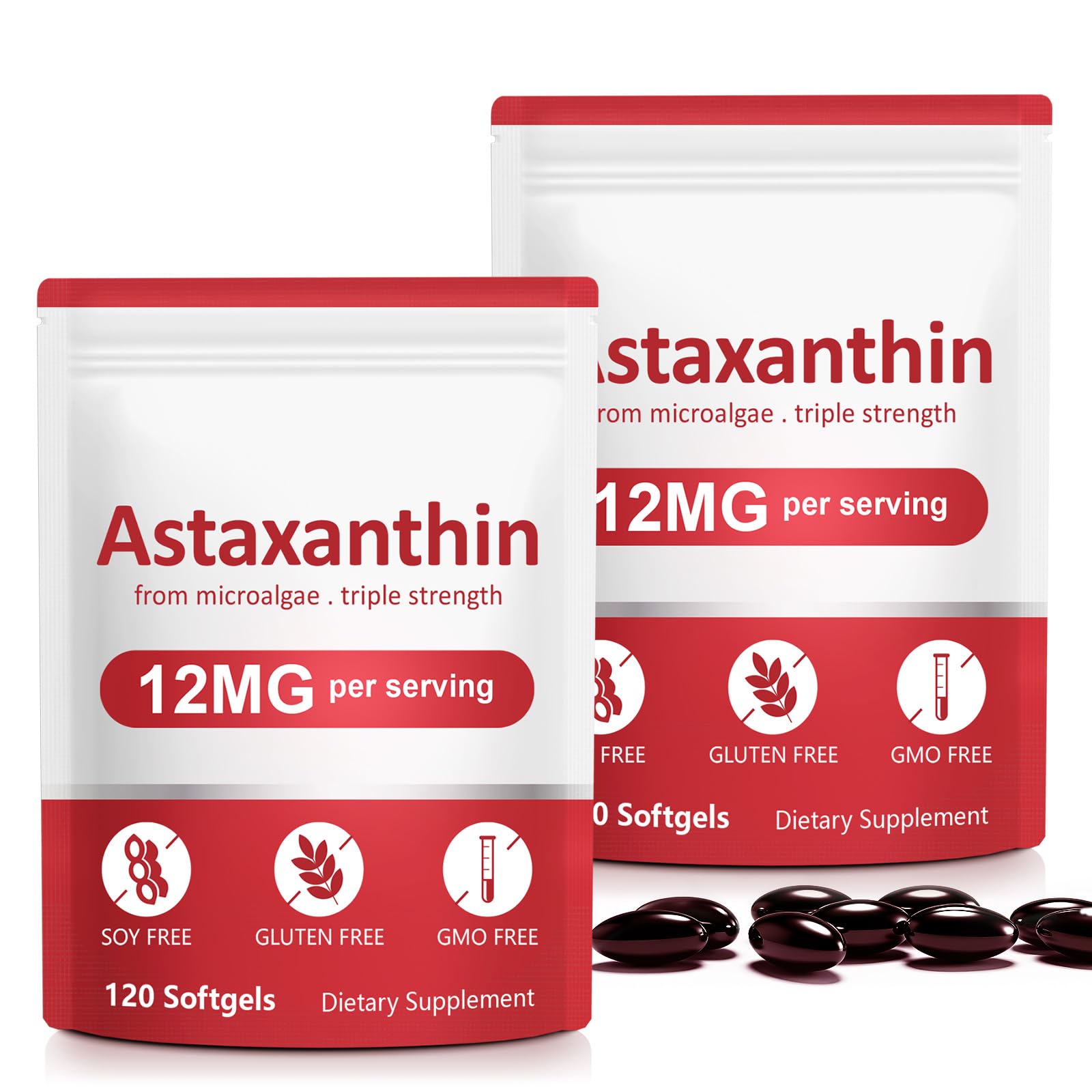 Buyourtaste Astaxanthin 12mg Softgels 120 Count