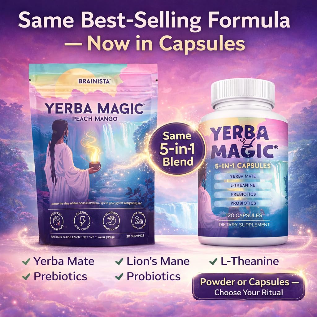 Brainista Yerba Magic 5-in-1 Capsules 120 Count