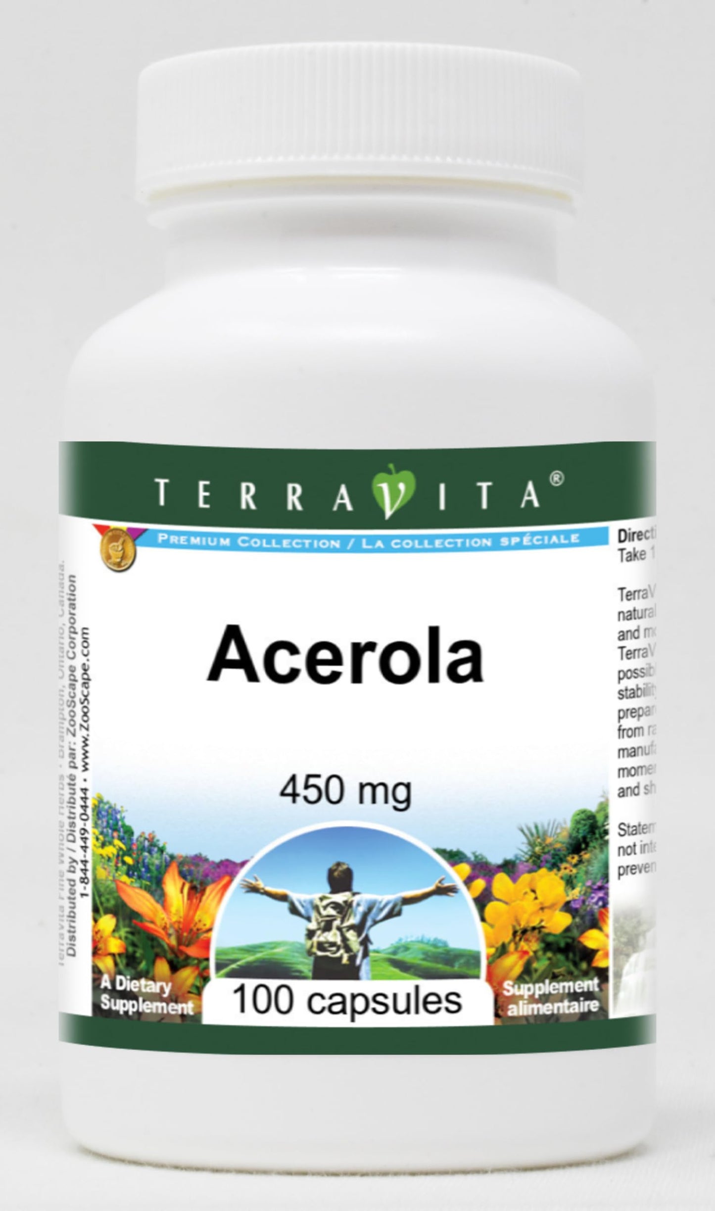 Terravita Acerola 450 mg Capsule, 300 Capsules