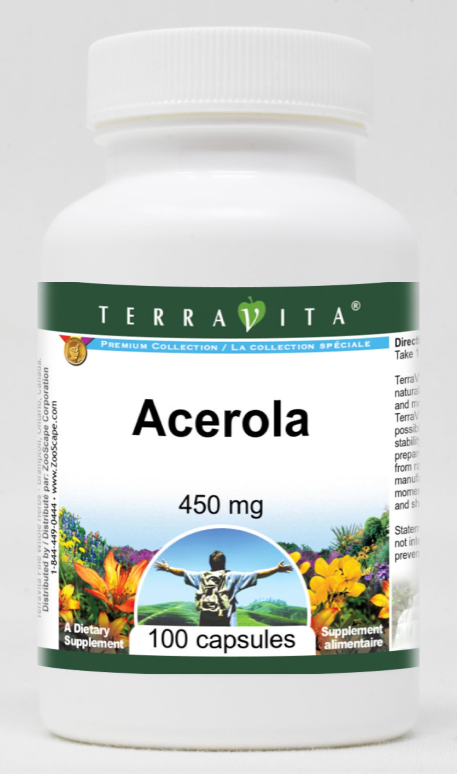Terravita Acerola 450 mg Capsule, 300 Capsules