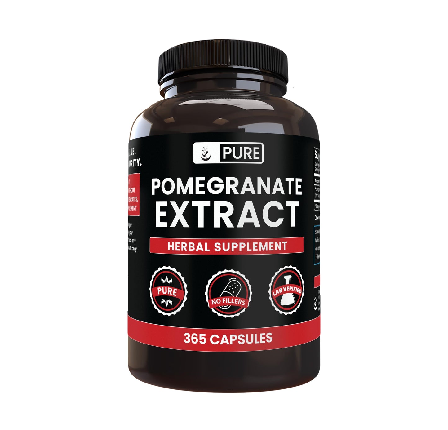 PURE ORIGINAL INGREDIENTS Pomegranate Extract Capsules, 365 Count