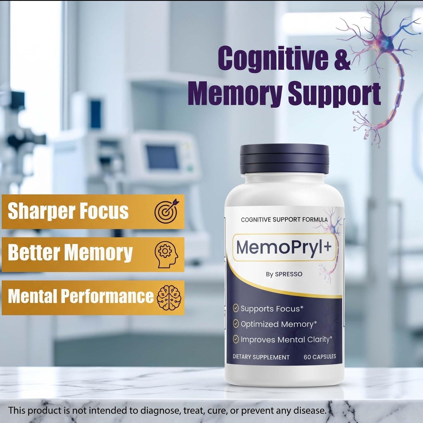 SPRESSO Memopryl Official Pills for Overall Wellness Capsule 120