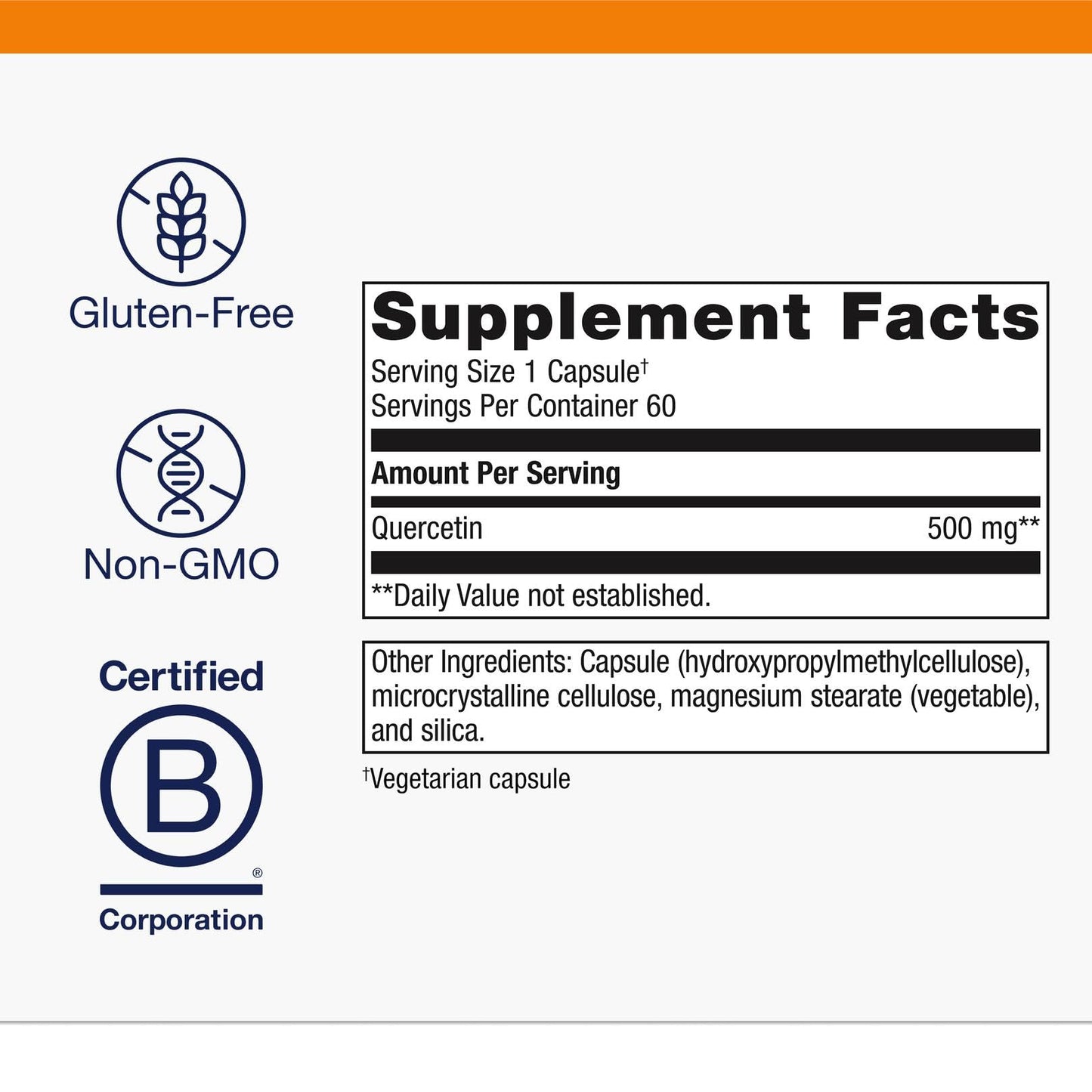 Metagenics Quercetin 500 mg Capsule, 60 Capsules