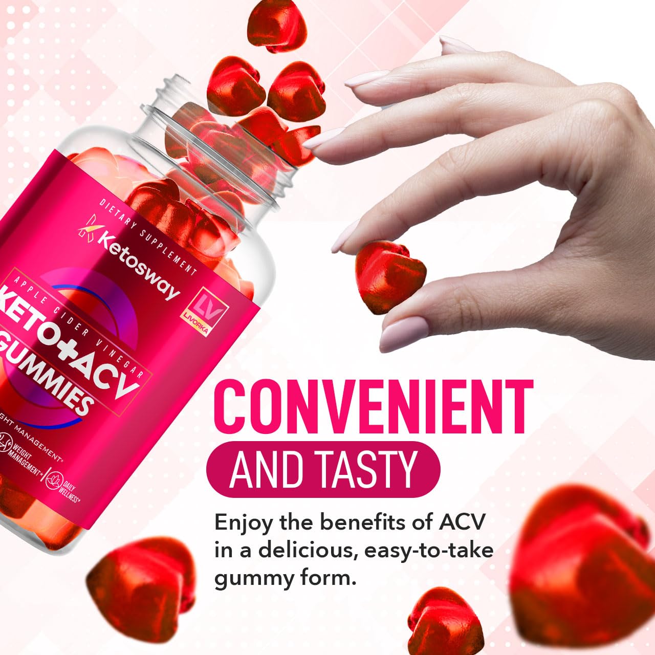 LIVORKA Ketosway Keto ACV Gummies 300 Gummies