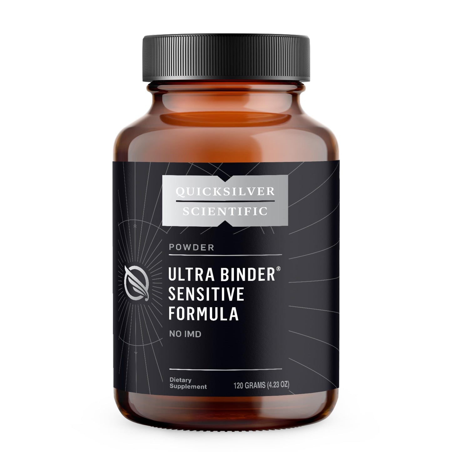 Quicksilver Scientific Ultra Binder Sensitive Formula Gut Health Supplement with Activated Charcoal, Bentonite Clay Cleansing Support Powder 4.23 Ounce