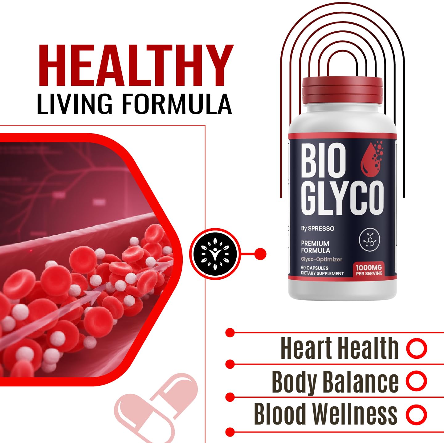 SPRESSO Bio Glyco Capsules, 60 Capsules