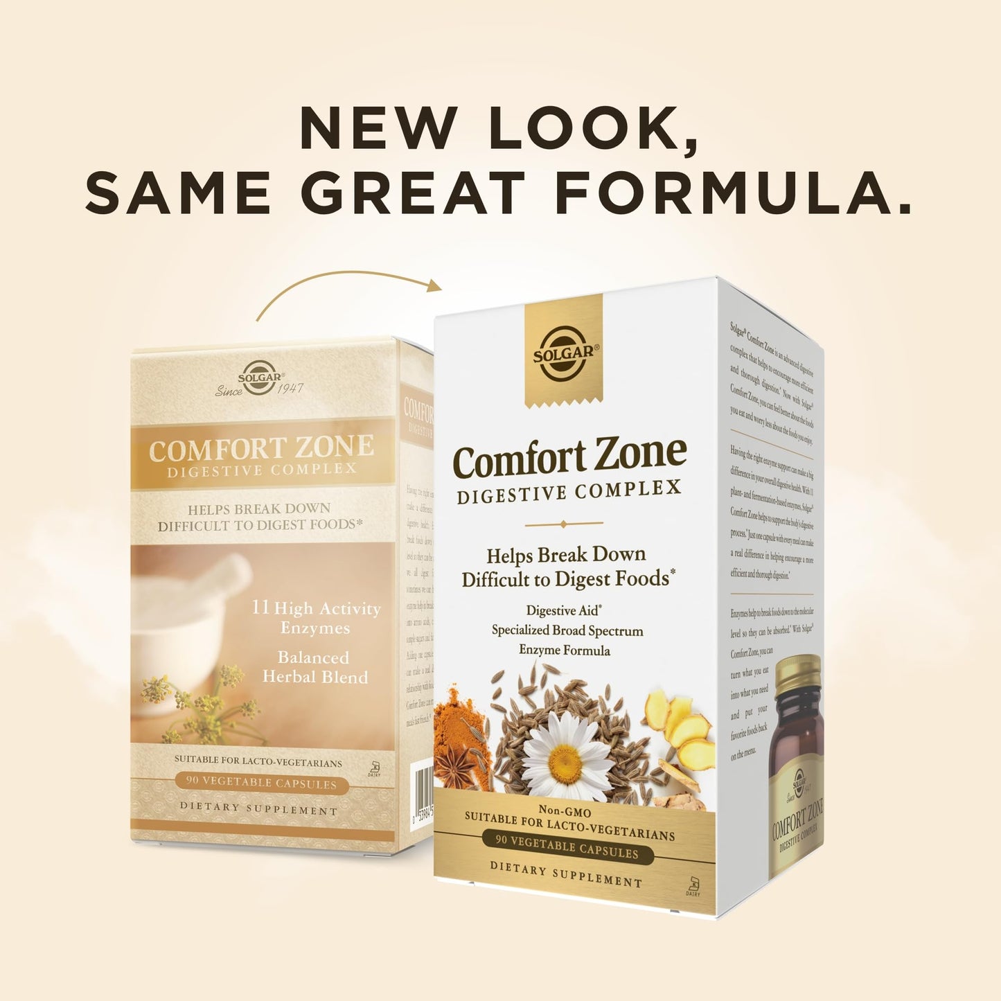 Solgar Comfort Zone Digestive Complex Vegetable Capsules, 90 Count