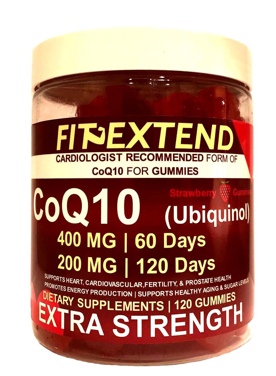 FIT EXTEND CoQ10 Gummies 400 mg, 120 Count