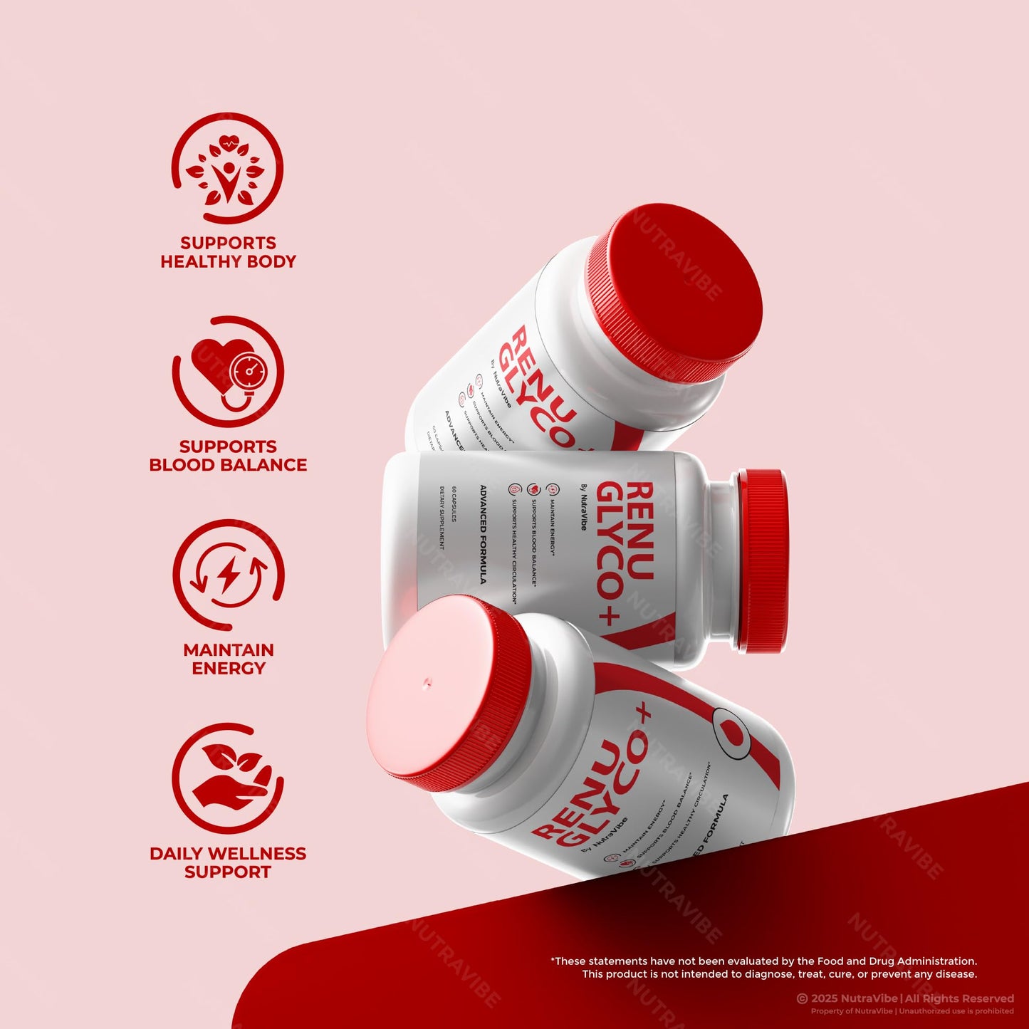 NutraVibe Renu Glyco+ Capsules, 180 Capsules