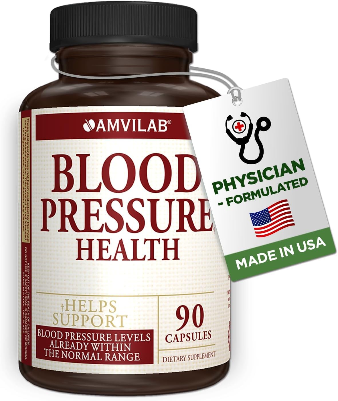 AMVILAB Blood Pressure Health 90 Capsules