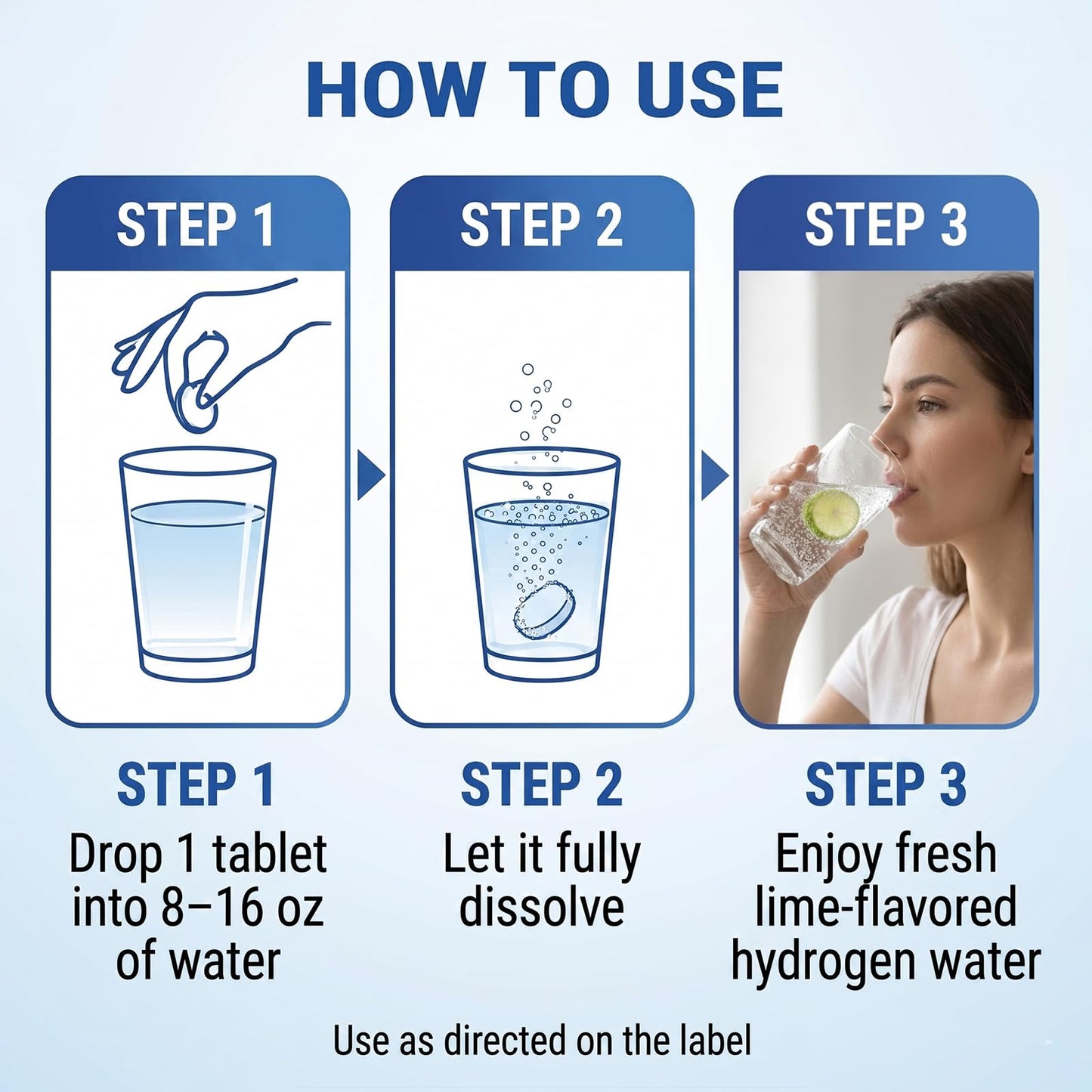 Life Nutrition Hydrogen Water Tablets with Magnesium, Lime Flavor, 100 Tablets