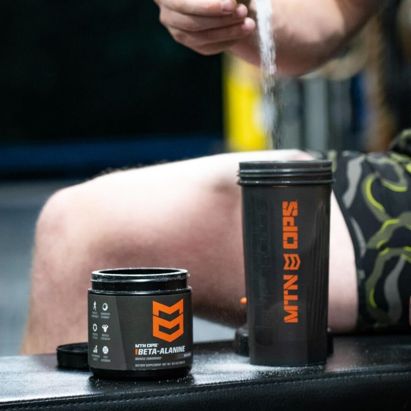 MTN OPS Beta Alanine Pre Workout for Muscle Endurance & Strength, Powder, 10.5 oz