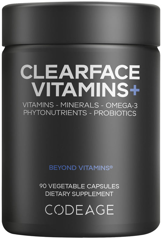 Codeage Clearface Pantothenic Acid, Niacin Supplement Capsules, 90 Capsules