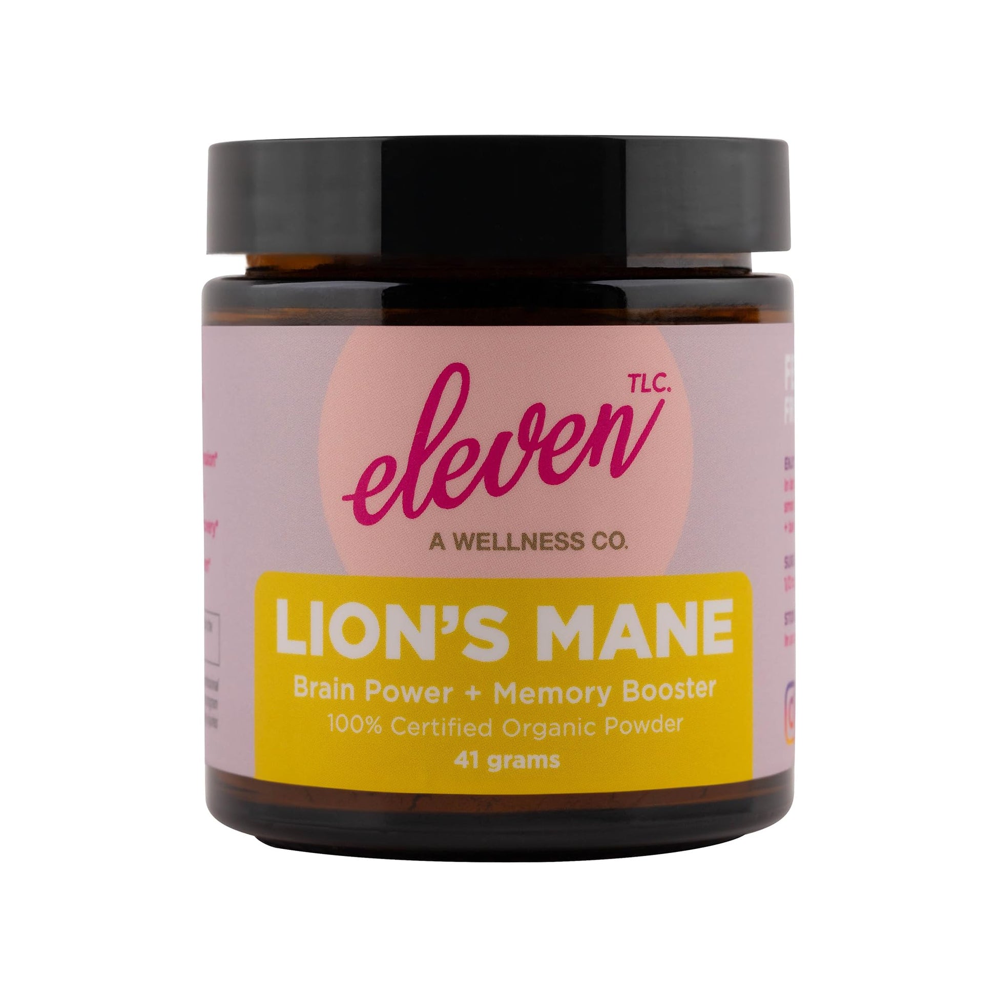 ELEVEN TLC A WELLNESS CO. Organic Lion's Mane Mushroom Extract Powder, 4 oz