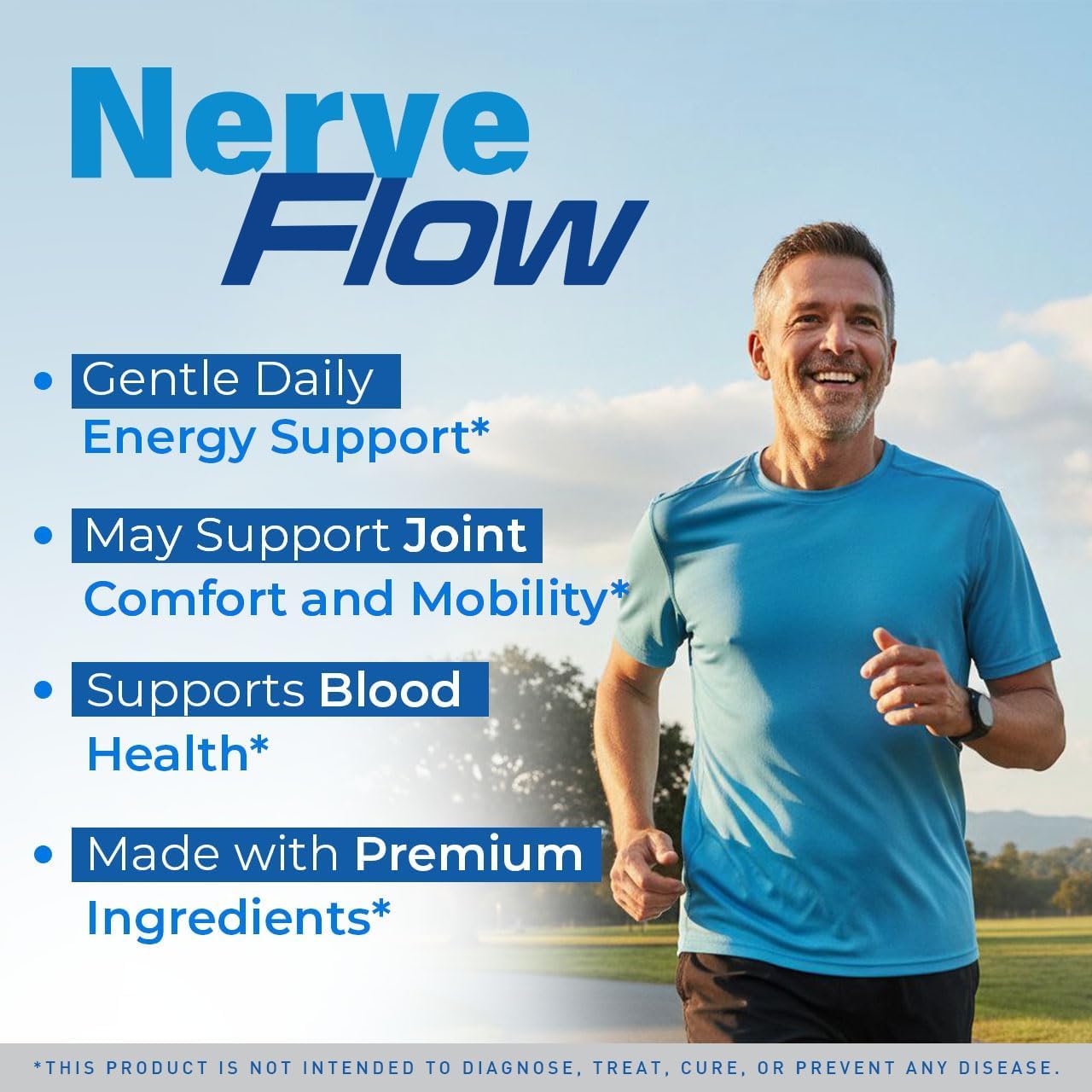 Valdivia NerveFlow Advanced Nerve Support Capsules, Maximum Strength Multivitamin Formula, 180 Capsules