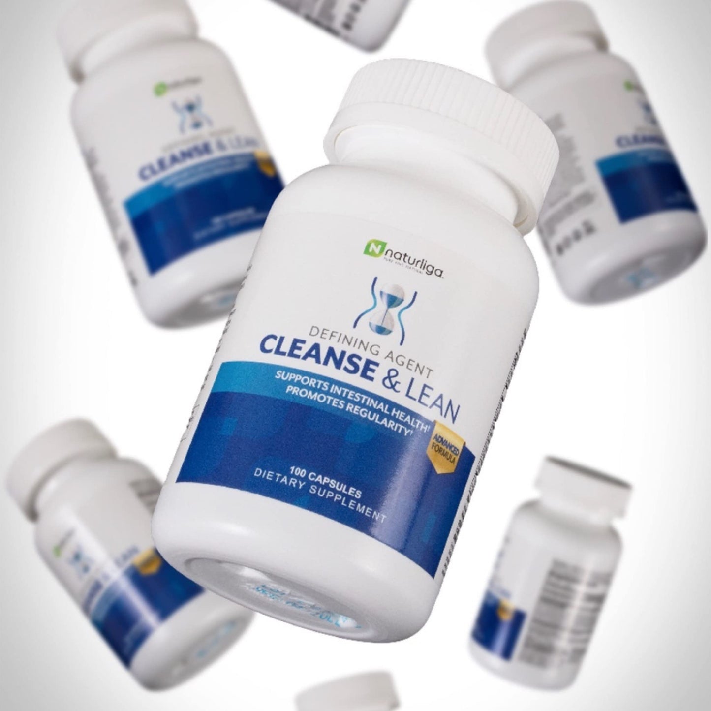 Max Muscle Naturaliga Cleanse and Lean Defining Agent Herbal Cleanse for Regularity with Natural Detoxifying Ingredients for Gut Health Colon Detox and Bloating, 200 Capsules