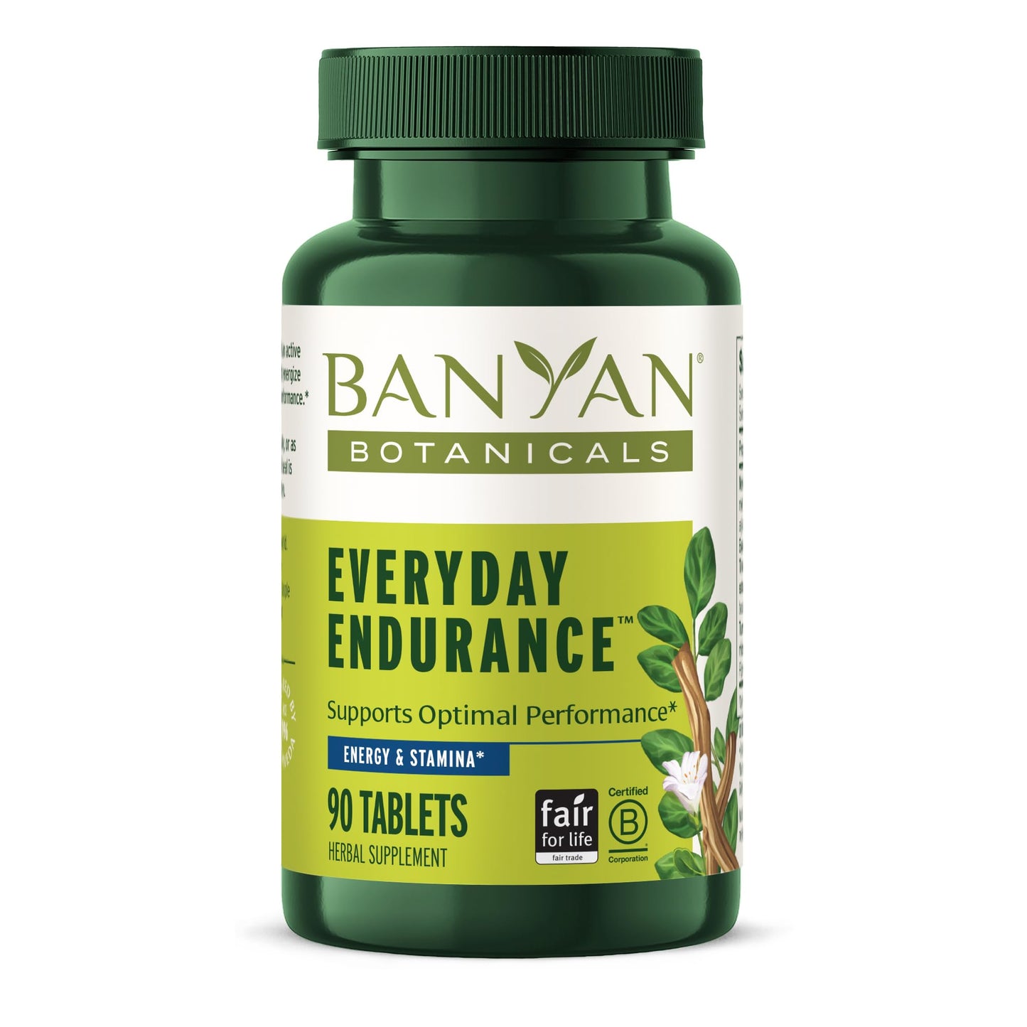 Banyan Botanicals Organic Everyday Endurance – Systemic Stamina & Vitality Supplement – Ashwagandha & Herbal Superfoods for Physical Energy & Resilience, 90 Tablets