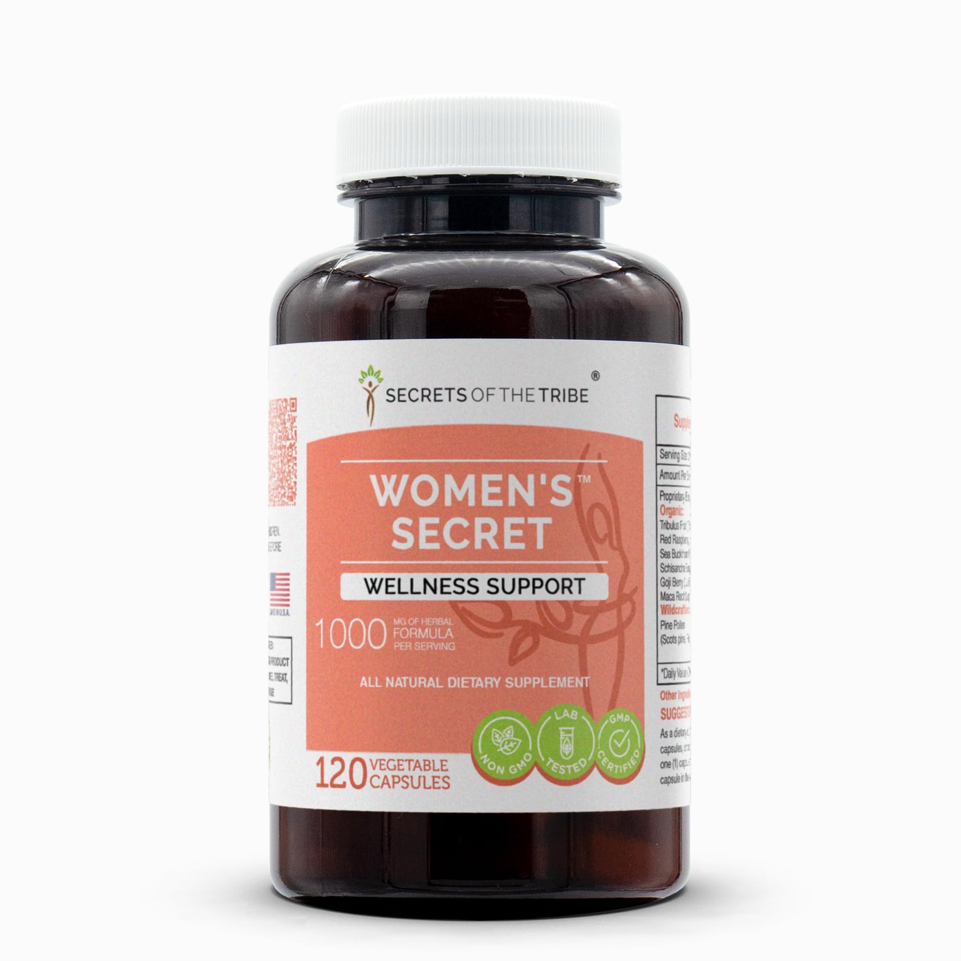 Secrets of the Tribe Women's Secret Wellness Support Herbal Supplement Blend Capsules 120