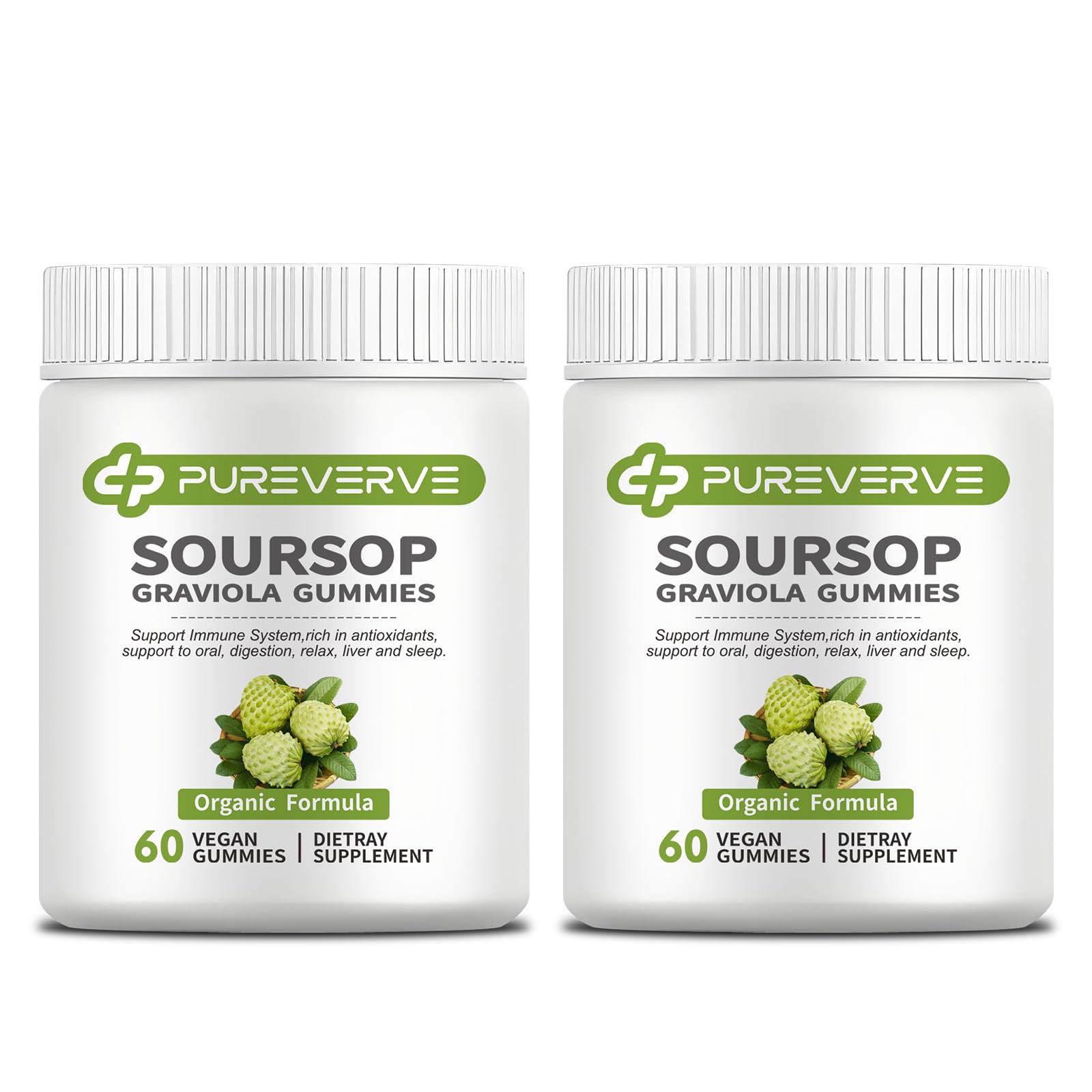 Pureverve Soursop Graviola Gummies, 120 CT