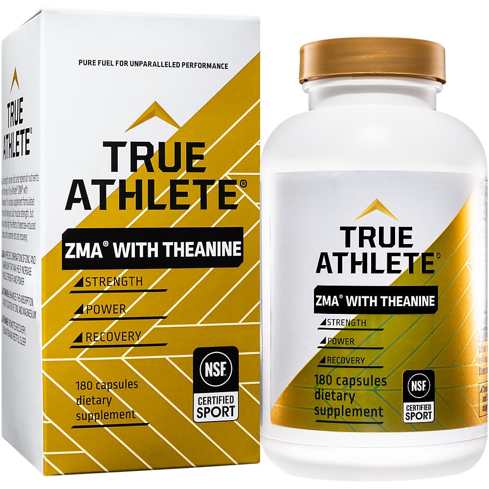 True Athlete ZMA + L-Theanine Capsules, 180 Capsules