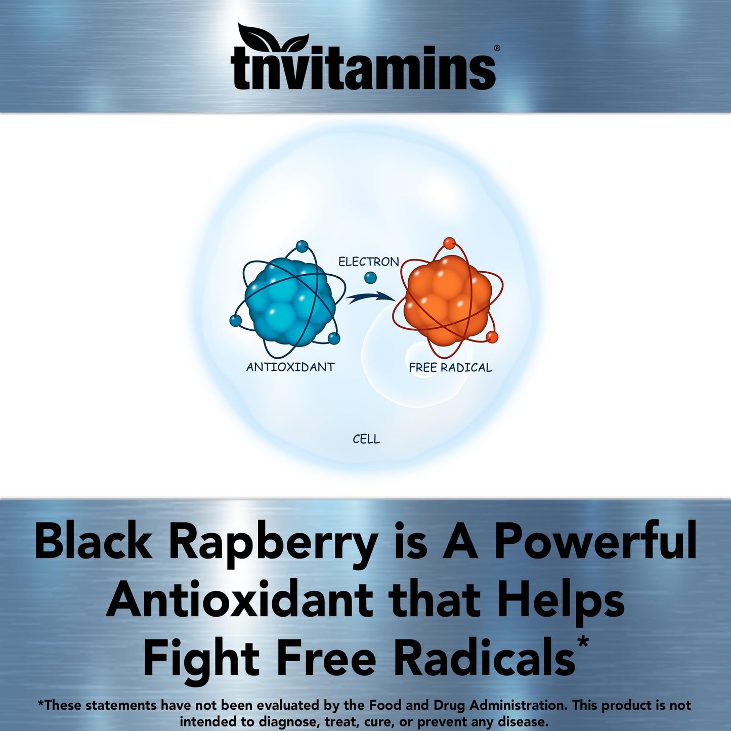 tnvitamins Black Raspberry Capsules 850mg Per Serving, 180 Capsules