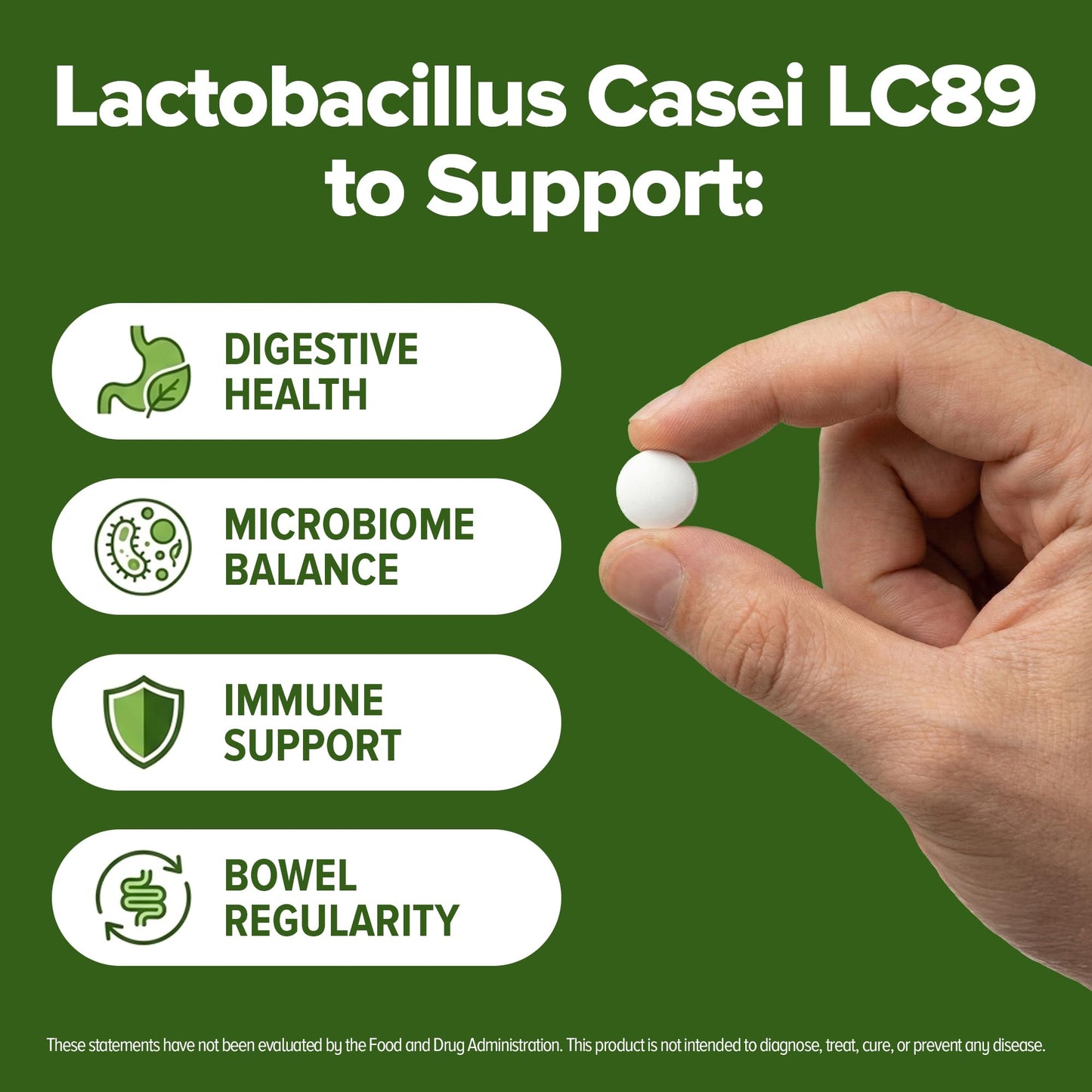 Natural Foundation Supplements Lactobacillus Casei Probiotic Tablets 240