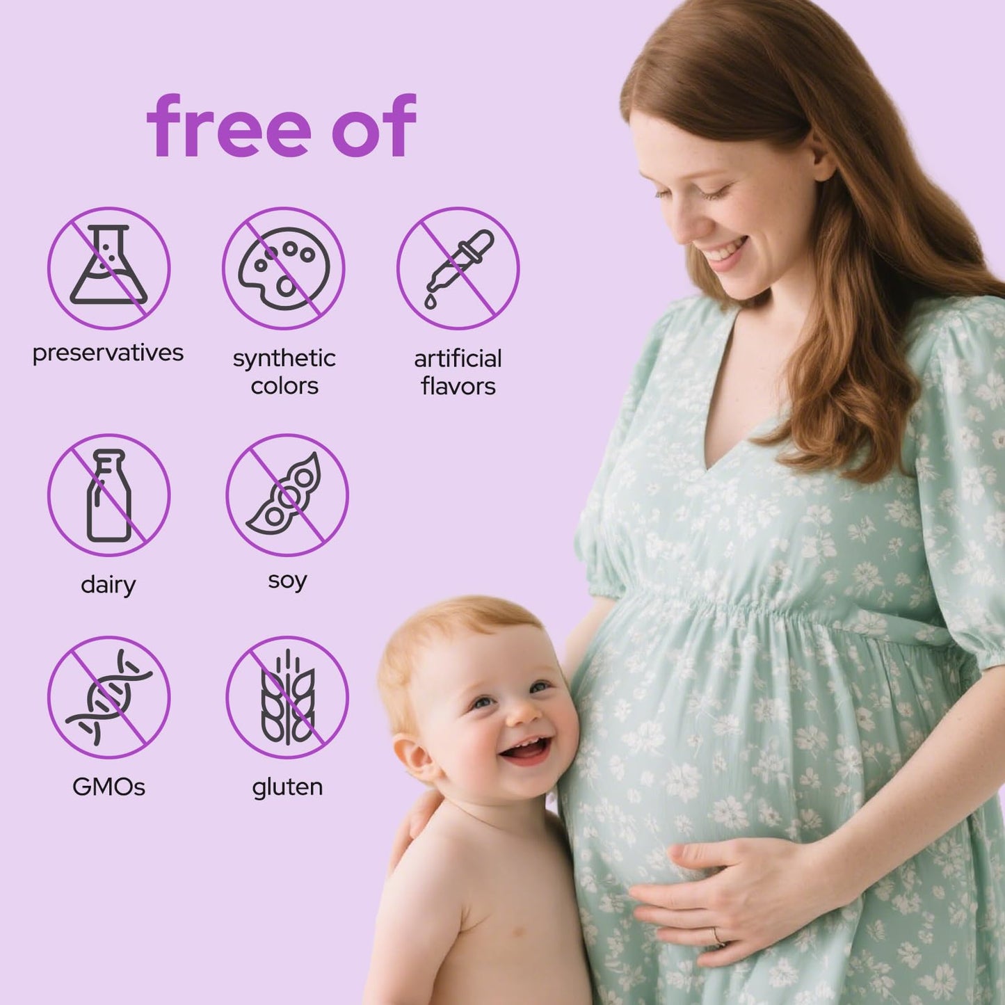 Premom Prenatal Choline Supplements 550mg Choline Bitartrate, Capsules, 60 Count