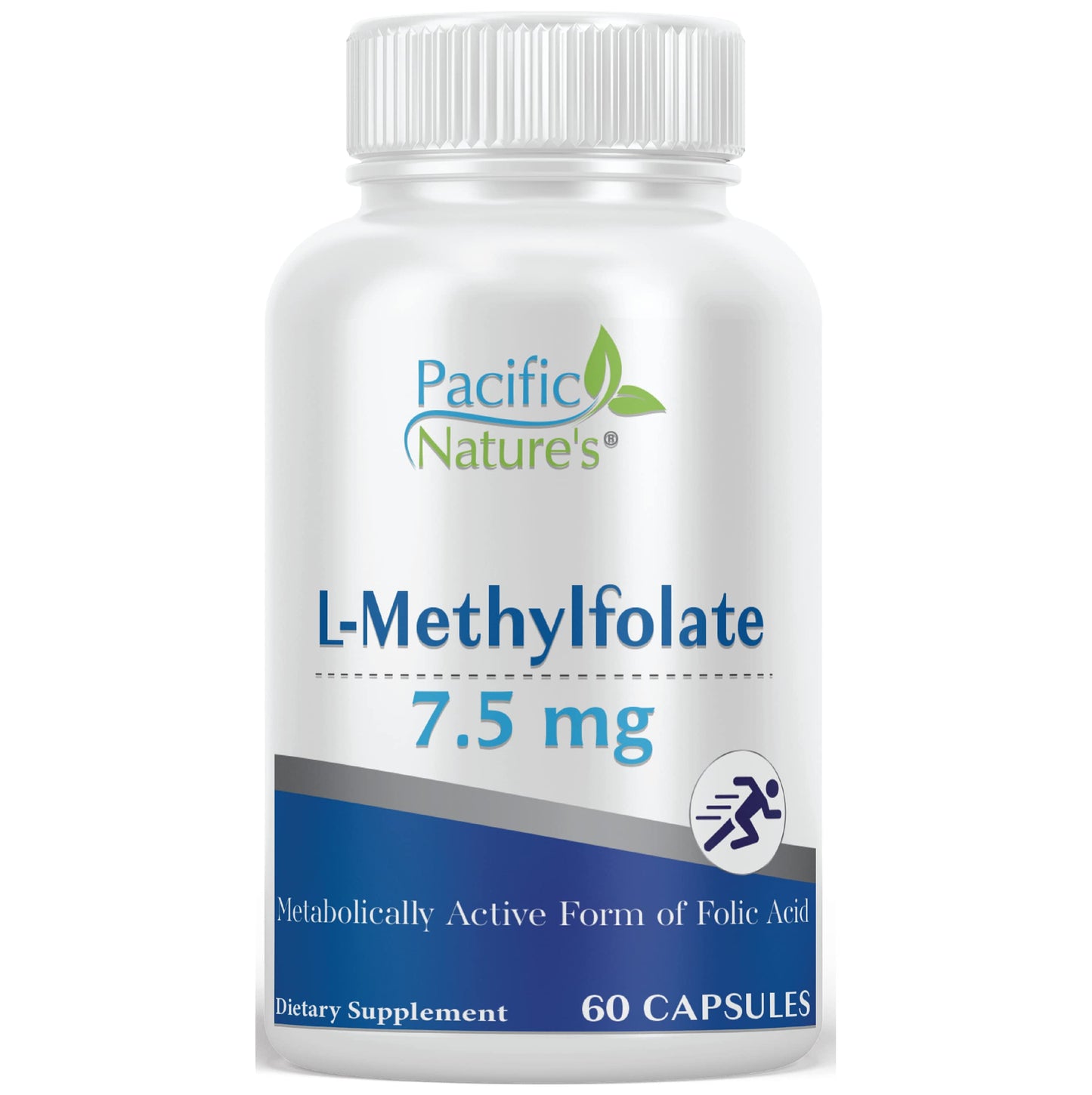 Pacific Nature's L-Methylfolate 7.5mg Capsule, 60 Count