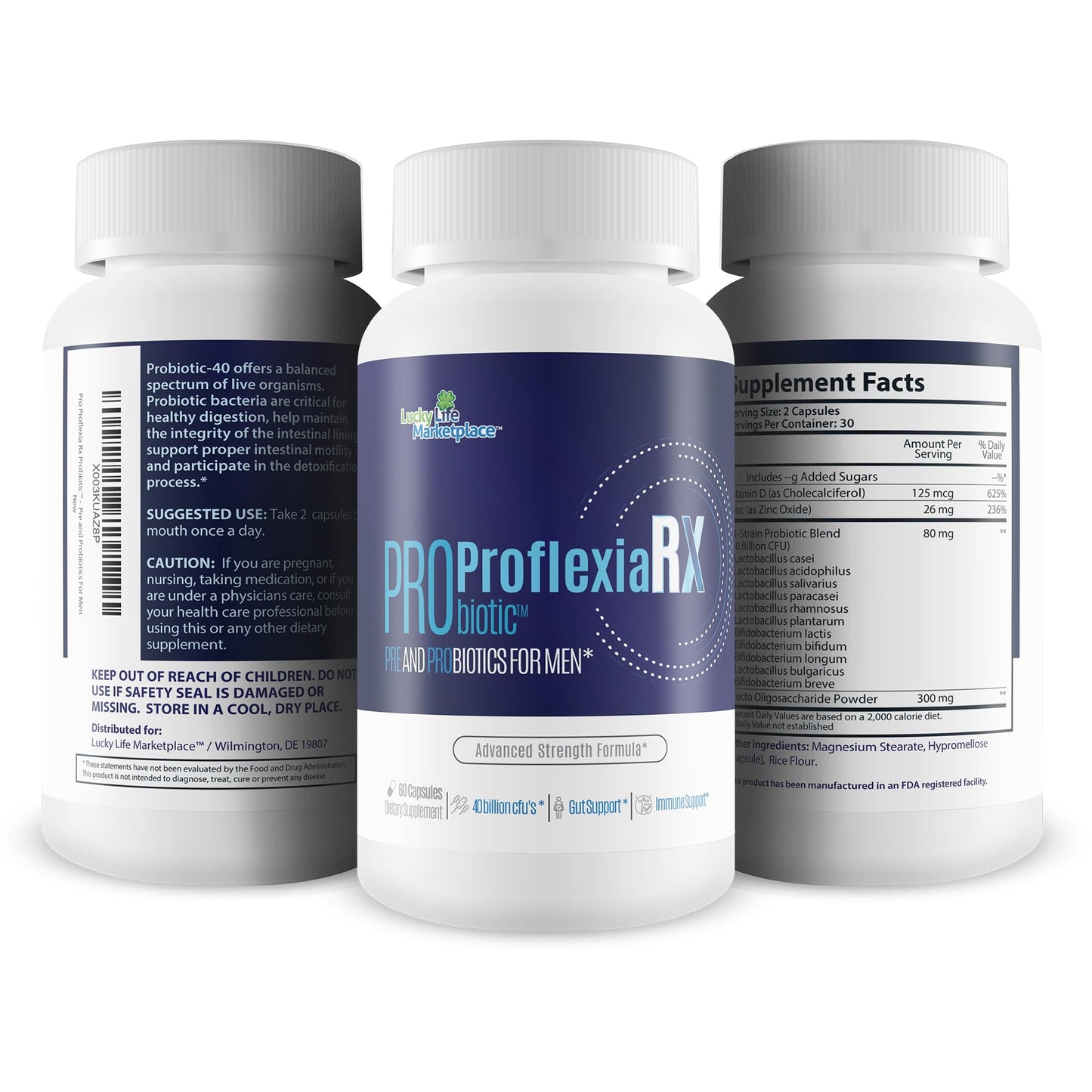 Generic Probiotic Proflexia Rx Male Formula Capsule, 1 Count