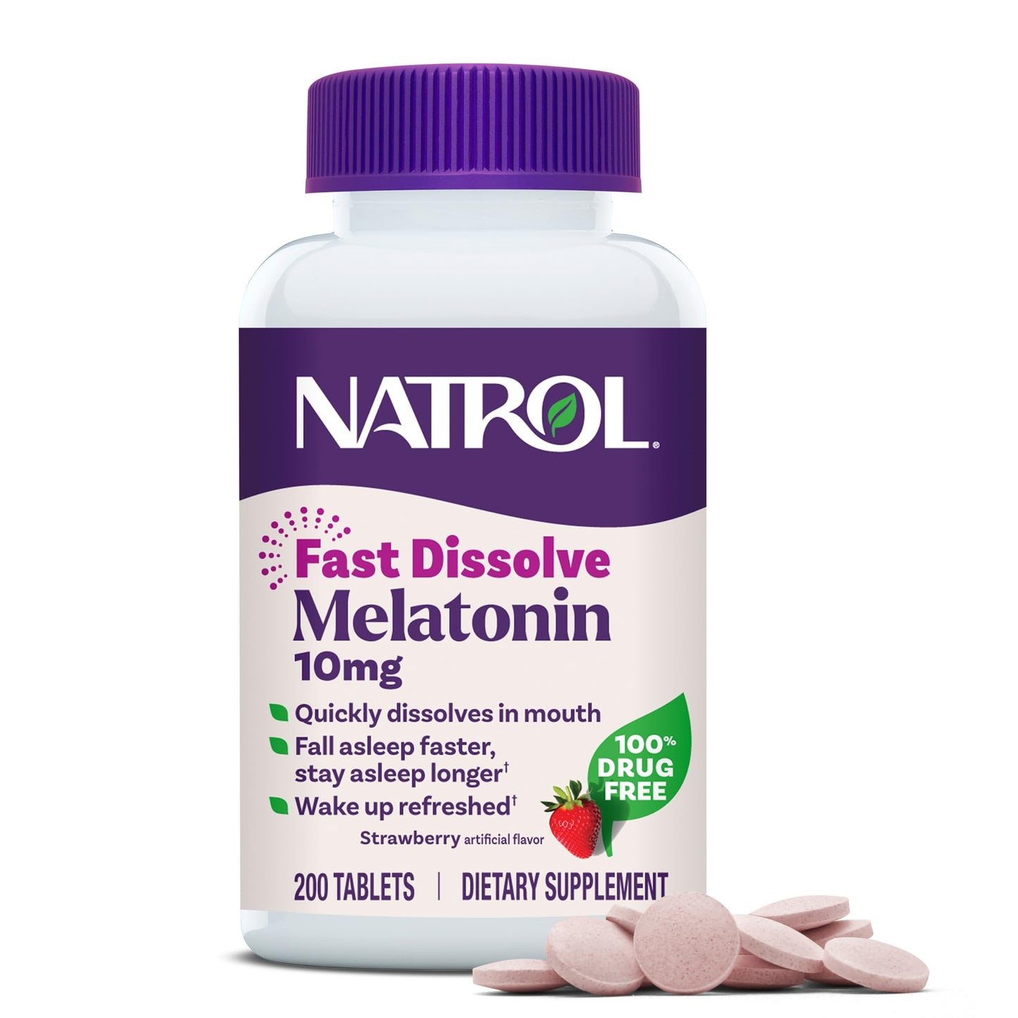 Natrol Melatonin 10mg Fast Dissolve Tablets, 200 Count