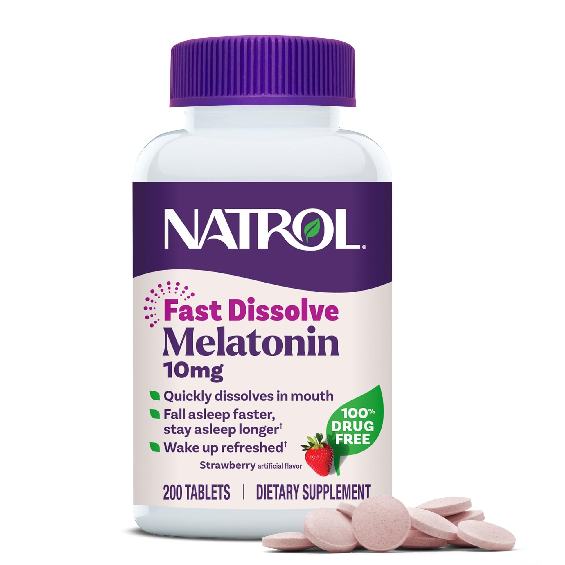 Natrol Melatonin 10mg Fast Dissolve Tablets 200 Tablets