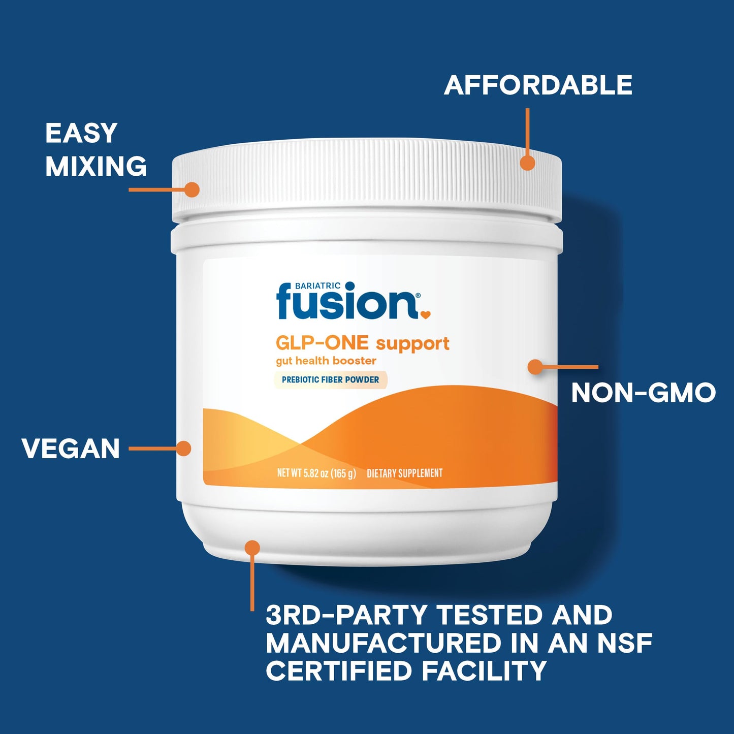 Bariatric Fusion GLP-1 Gut Health Booster Powder 5.82 Ounce