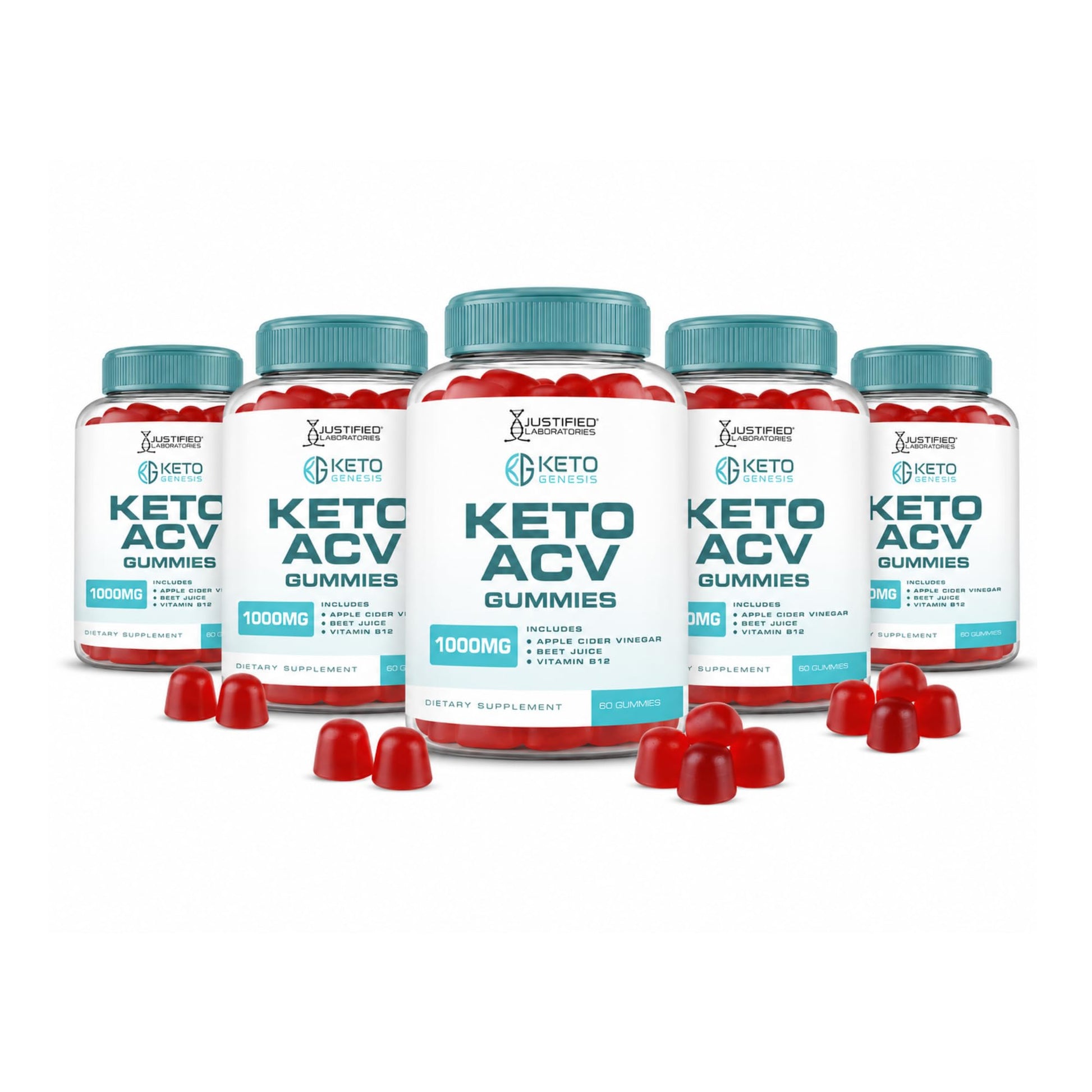Justified Laboratories Keto Genesis Keto ACV Gummies (1000 mg) 300 Gummies