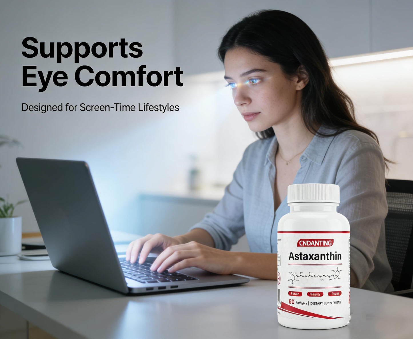 CNDANTING Astaxanthin 12mg Capsule 60 Count