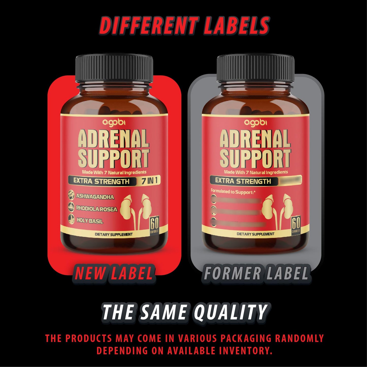 agobi 7in1 Adrenal Support Supplement Capsules 60 Count