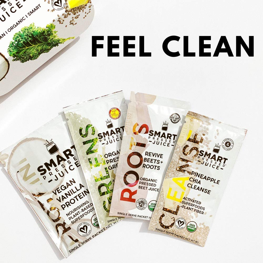 SMART Pressed Juice 1-Day Organic Juice Cleanse Powder 2.49 Ounce
