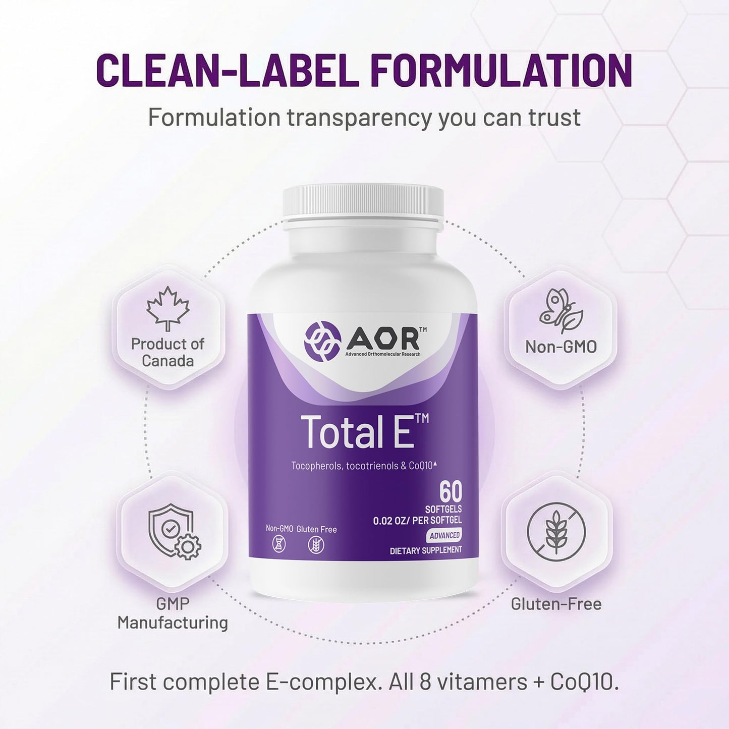 AOR Total E 445 mg Softgel 60 Softgels